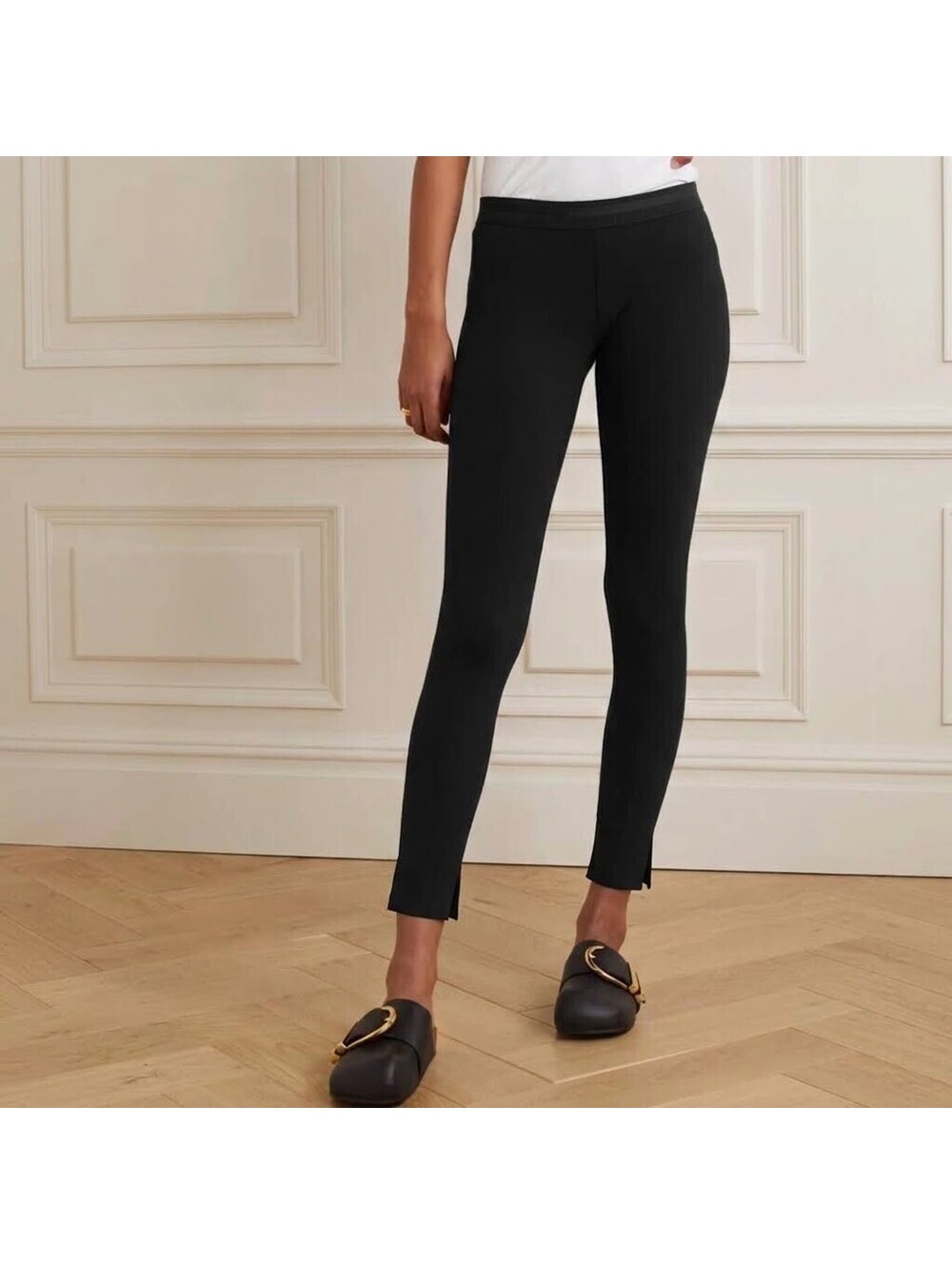 James Perse Matte Scuba Cropped Leggings Black Size 1 / S (NWOT)